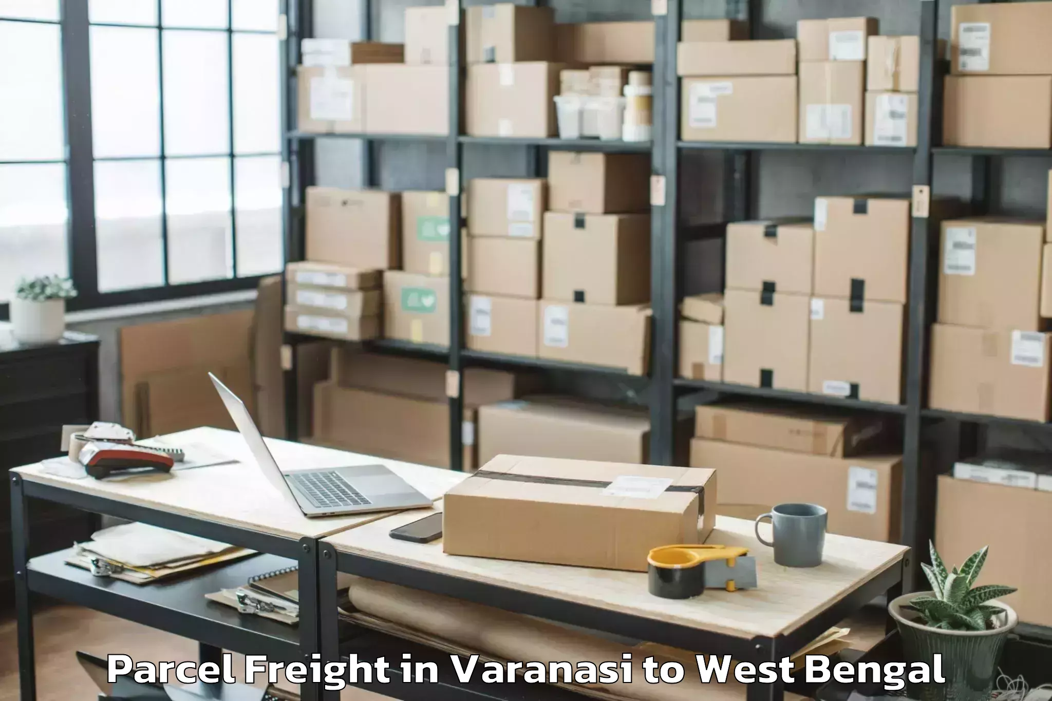 Top Varanasi to Baharampur Parcel Freight Available